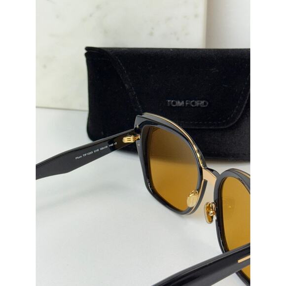 NEW Tom Ford TF1223 Plum Black Yellow Tint Sunglasses $600 main image 9